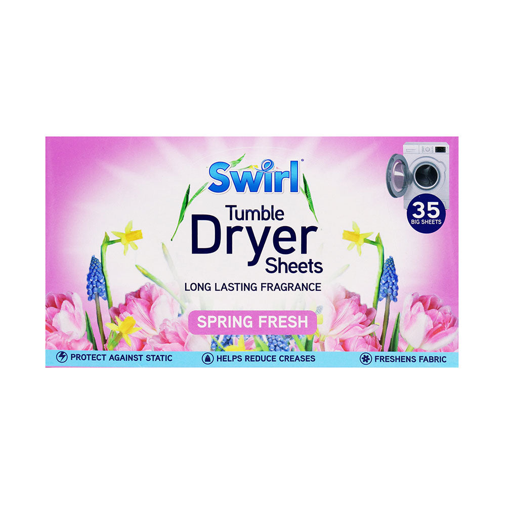 Swirl Tumble Dryer Sheets Spring Fresh