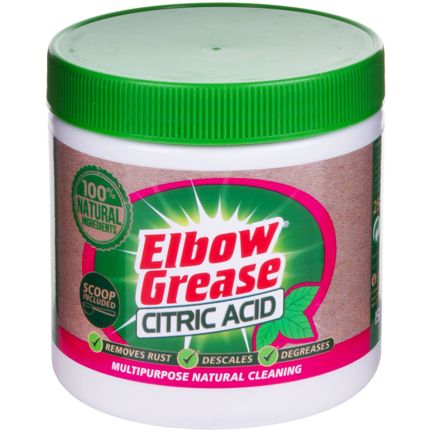 Elbow grease citric acid