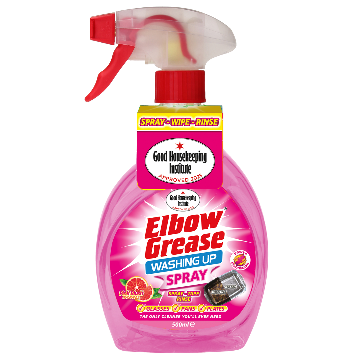 Elbow grease washing up spray pink