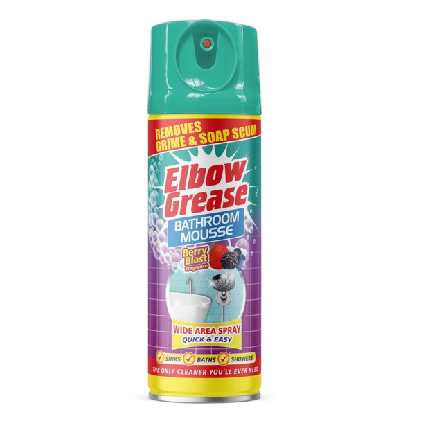 elbow grease bathroom mousse berry blast