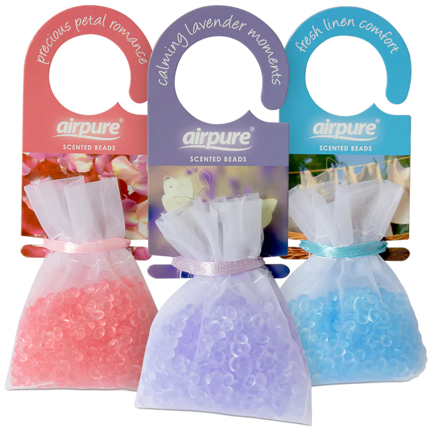 AIRPURE SCENTED BEADS ASST OPTION 1 FLC/PPR/CLM/FLC