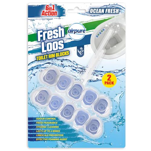 AIRPURE FRESH LOOS TOILET RIM BLOCK MIX