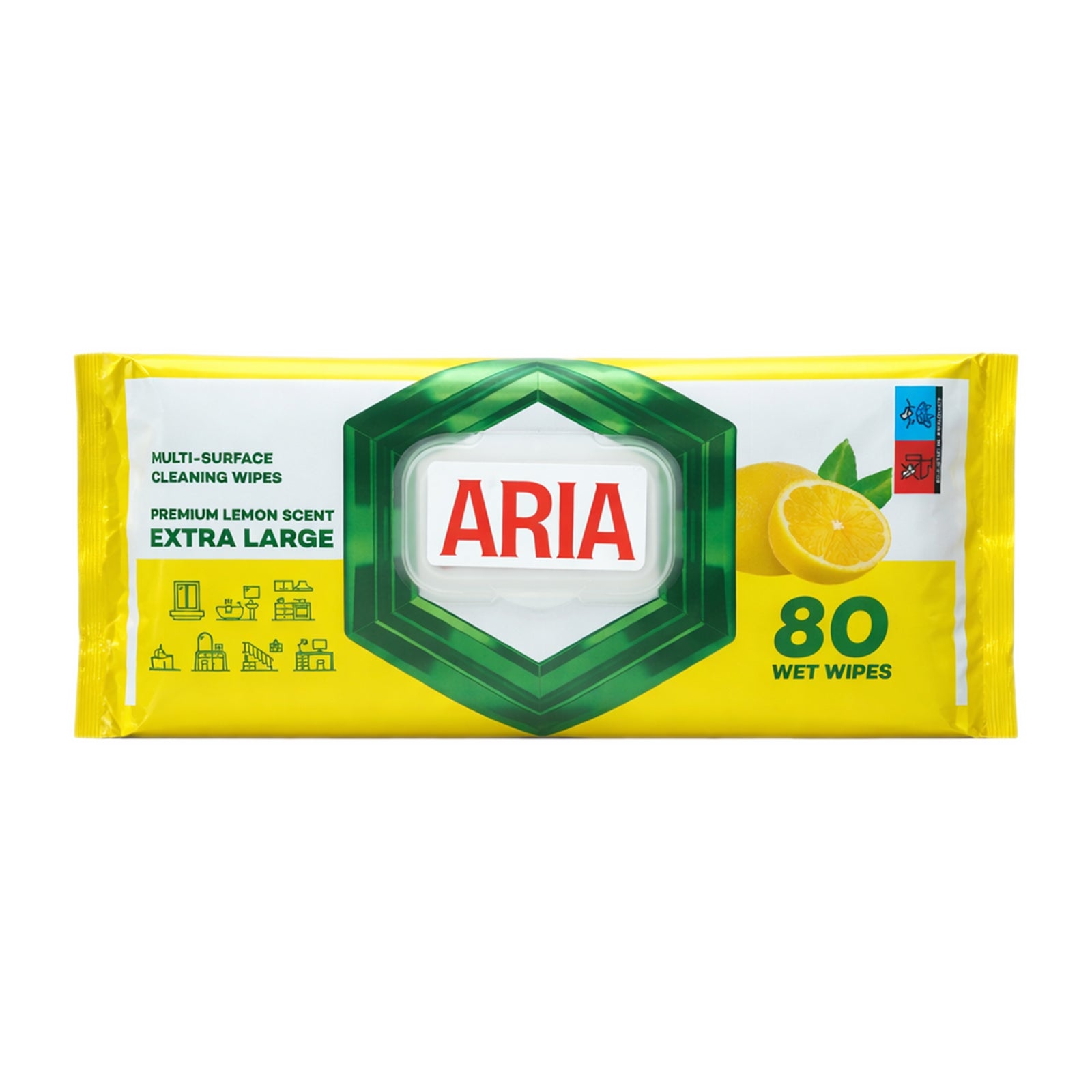 ARIA Lemon wipes 80