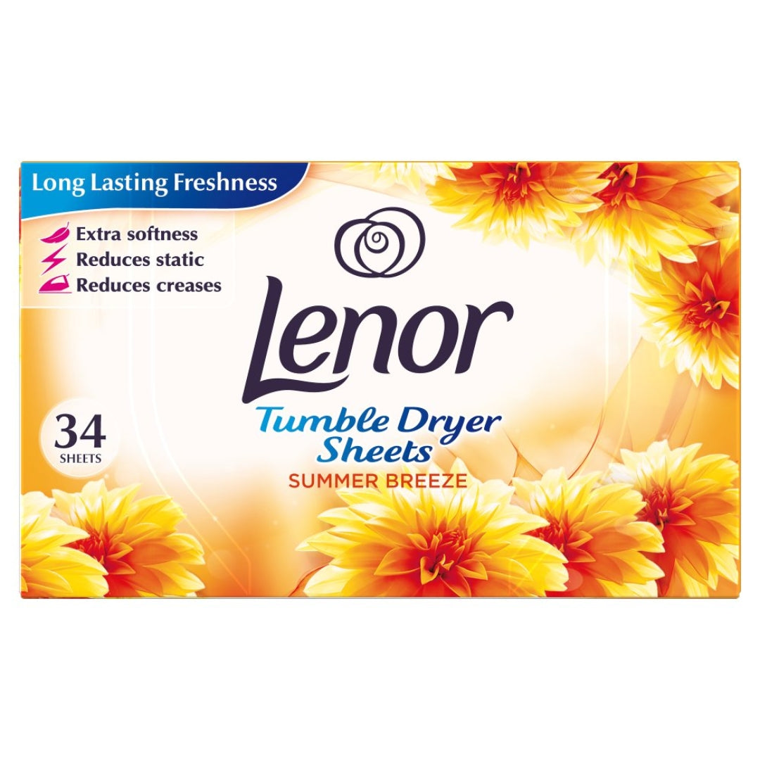 LENOR TUMBLE DRYER SHEETS SPRING AW 34''S