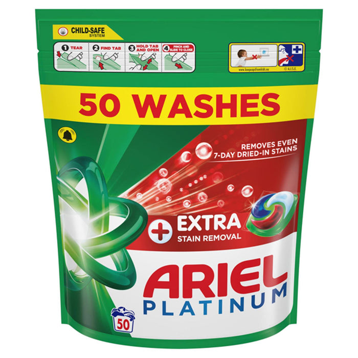 ARIEL PLATINUM STAIN REMOVAL PODS 50S
