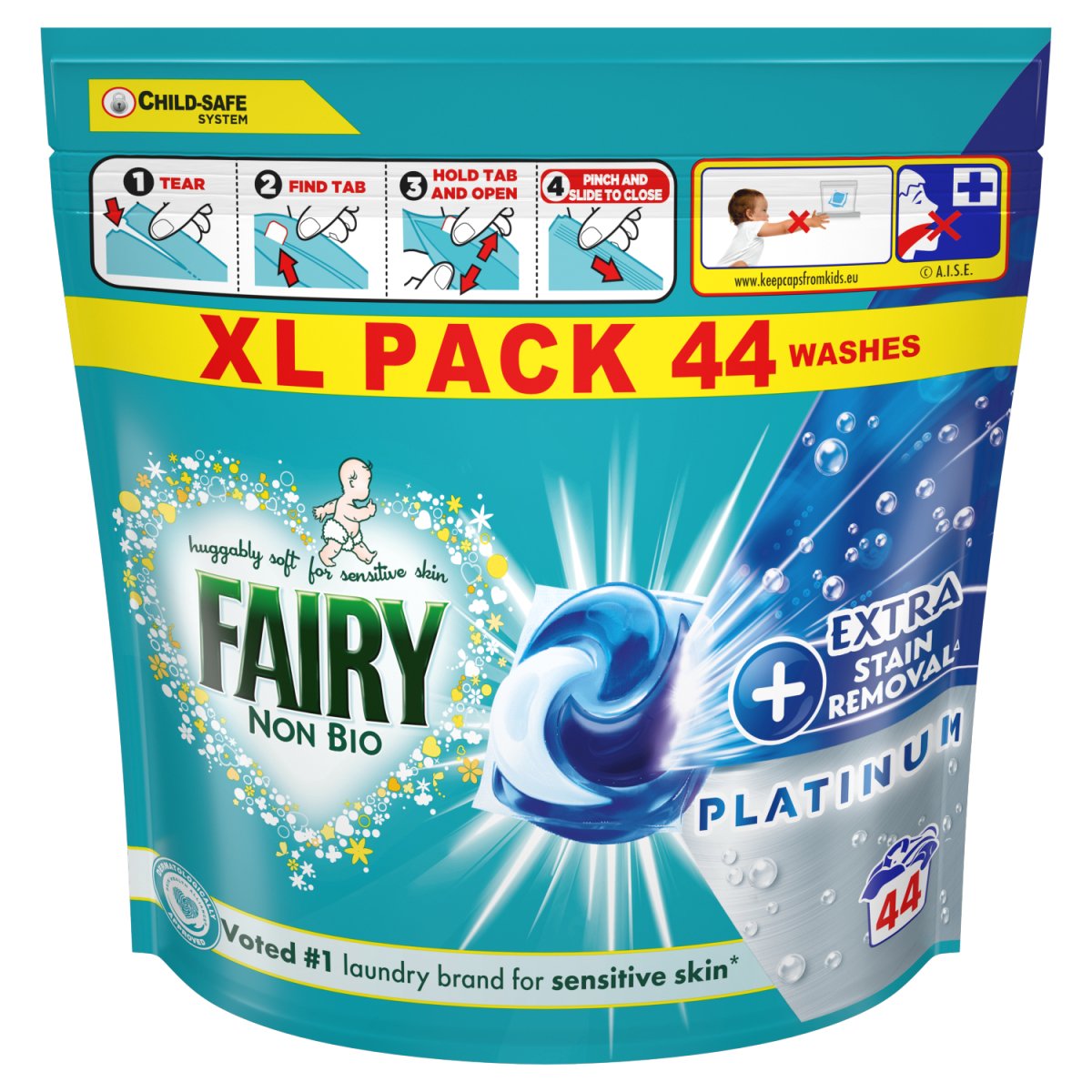 FAIRY NON BIO PLATINUM PODS (C) 44 WAS