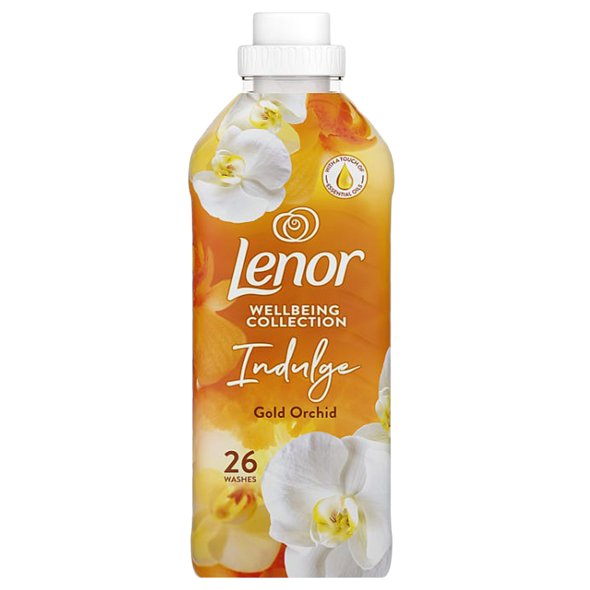 LENOR FABRIC CONDITIONER 26 WASH GOLD ORCHID 858ml