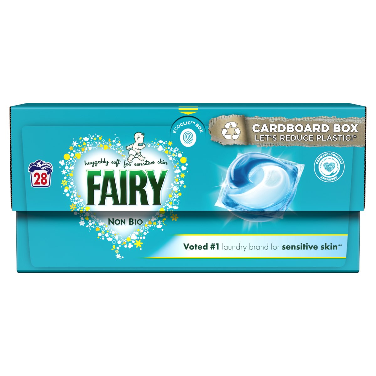 FAIRY NON BIO PODS FOR SENSITIVE SKIN 28 WASH