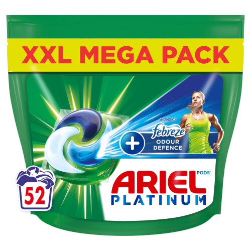 Ariel platinum 52 wash fabreze