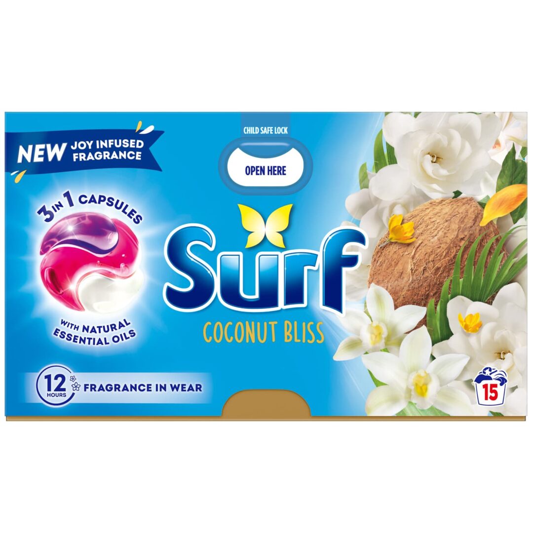 SURF 3IN1 CAPS COCONUT BLISS 15''S