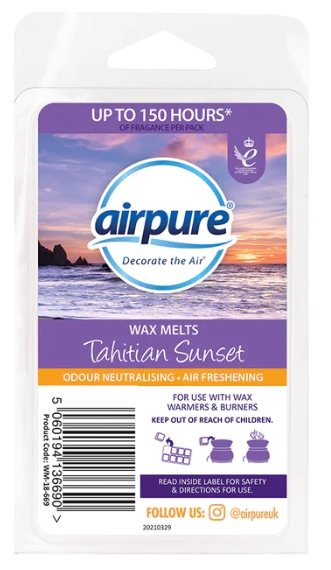 Air pure wax melts Tahitian sunset