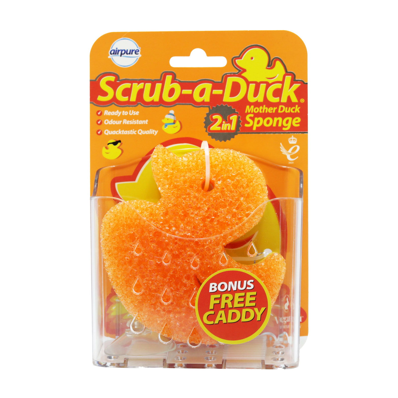 AIRPURE SCRUB-A-DUCK WITH PLASTIC CADDY