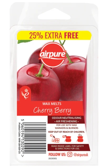 Air pure wax melts cherry berry
